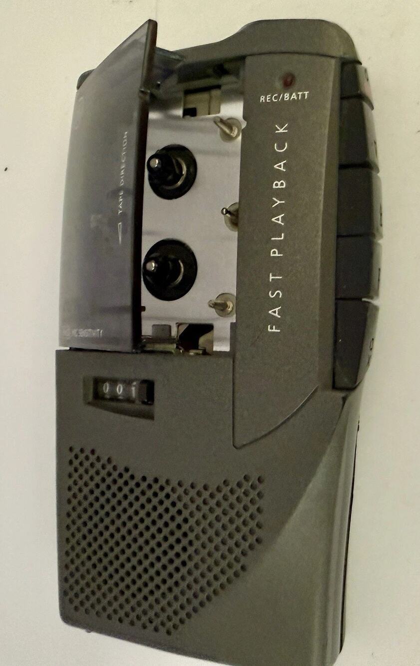 Vintage GE 3-5380A Microcassette Recorder AVR Auto Voice Record TESTED WORKS